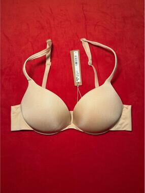 Skims Ultimate Push Up Plunge Bra Color Sand Size 30B